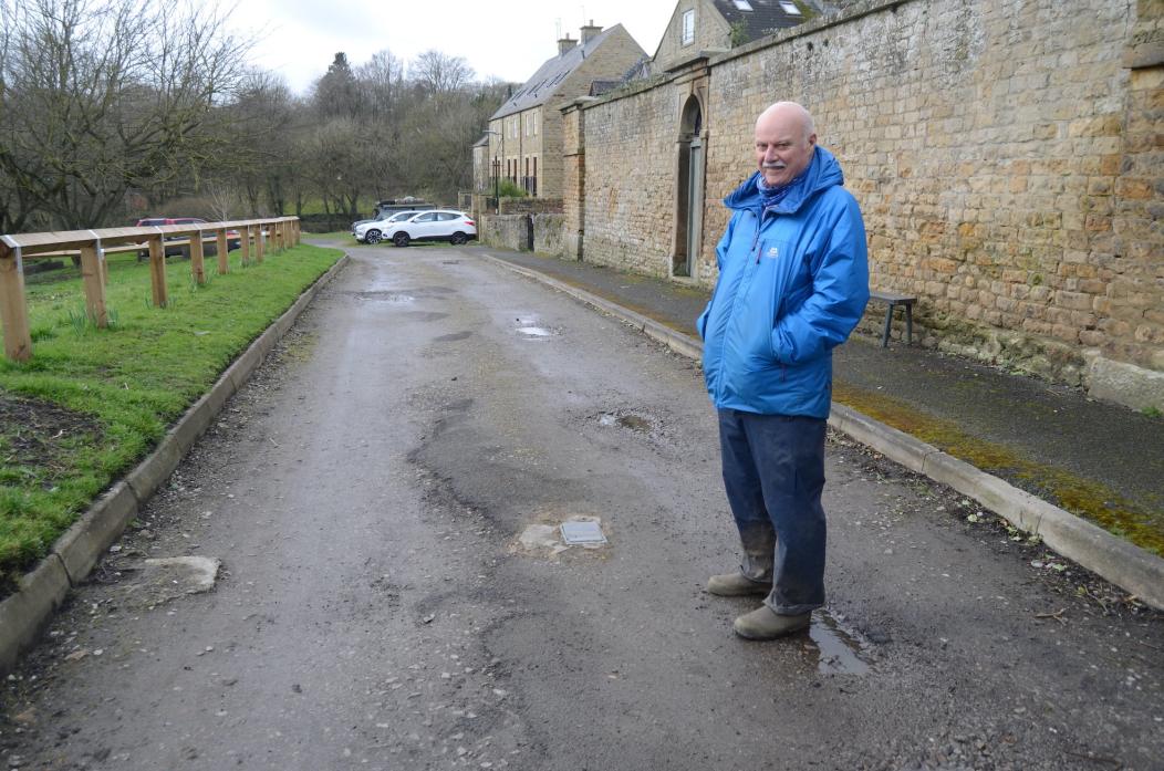 SECURITY CONCERNS: Vince Blaeford has been campaigning to ensure illegal campers cannot gain access to the Demesnes.