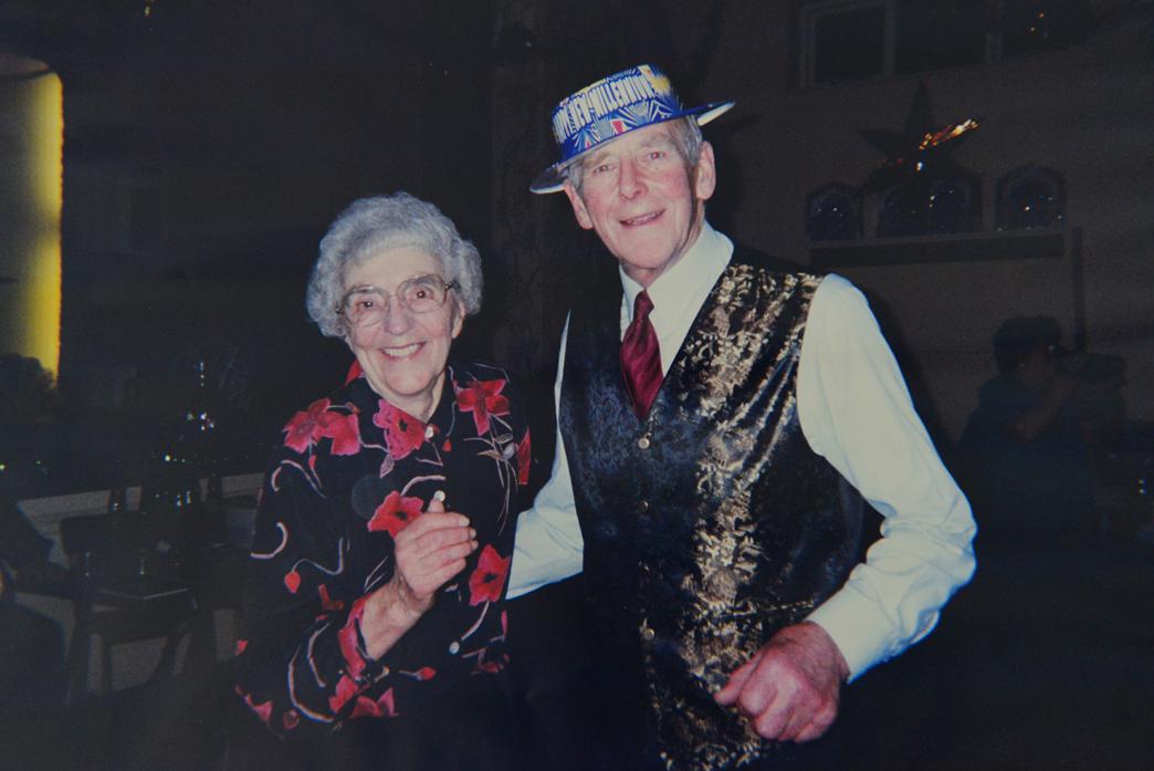 POPULAR: Morris and Ruby Tallentire at the Millennium party at Butterknowle Village Hall
