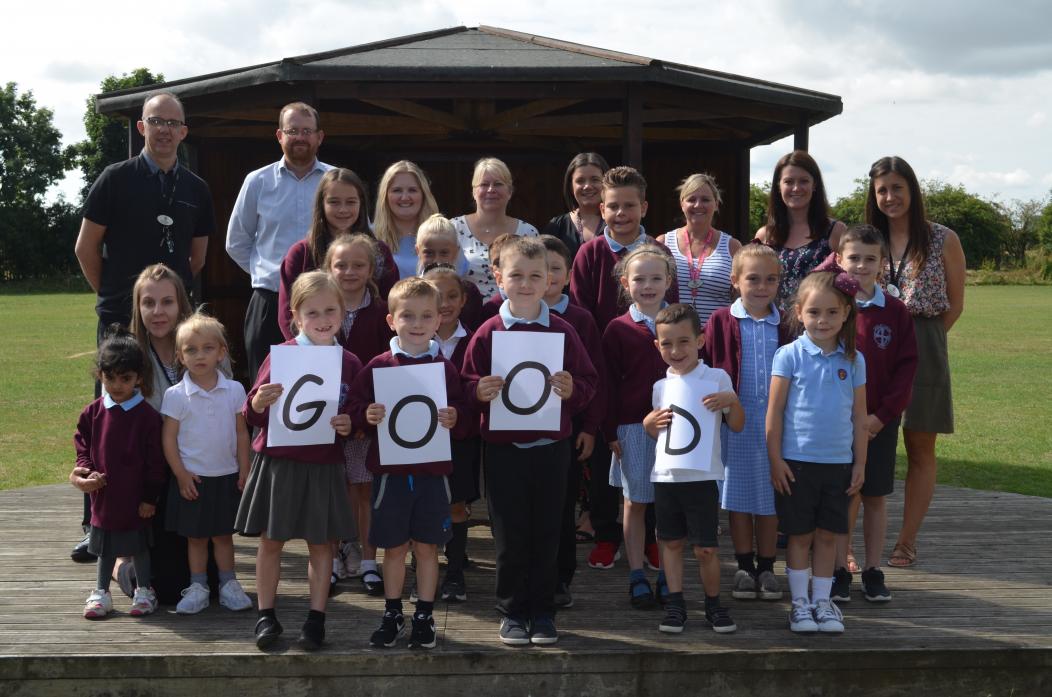 HIGH STANDARDS: Staff and pupils at Oakley Cross Primary School are celebrating after Ofsted inspectors judged their school as “good”