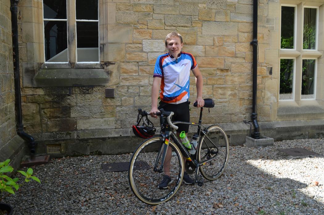 PEDAL POWER: William Gibbons, 14, cycled 103 miles to raise money for Alzheimer’s Research UK