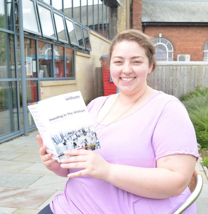 BACK US: Laura Shaw, from The Witham, with the business brochure