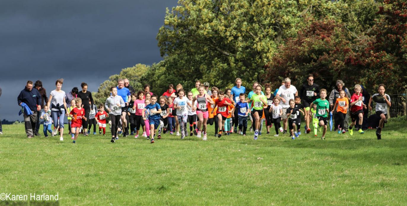 READY, STEADY..: Numbers doubled at this year’s event, which it is hoped has raised £600 to £700. Below, Dean Newton                                        PICTURES: KAREN HARLAND