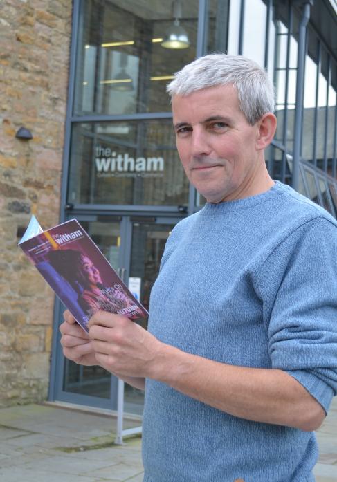 PACKED PROGRAMME: Supporter Chris Tarpey aims to attend 50 events from The Witham’s autumn programme and raise up to £500 for the centre while doing so