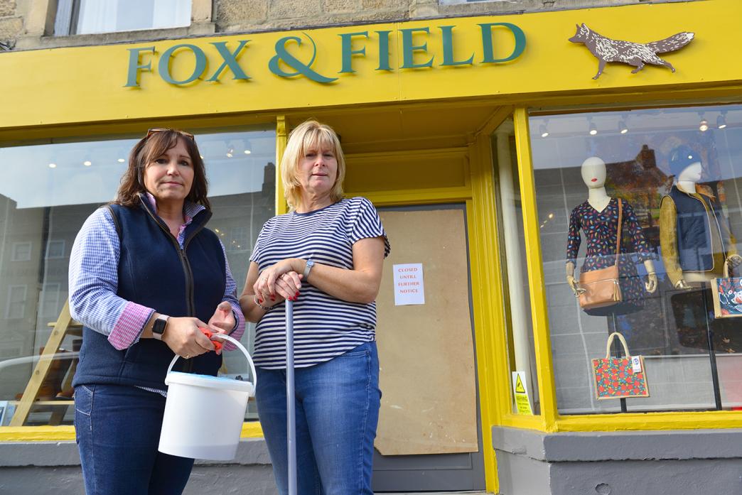 RAID: Donna Dobson and Julie Nicholson were left traumatised after watching CCTV footage of burglars ransacking the shop