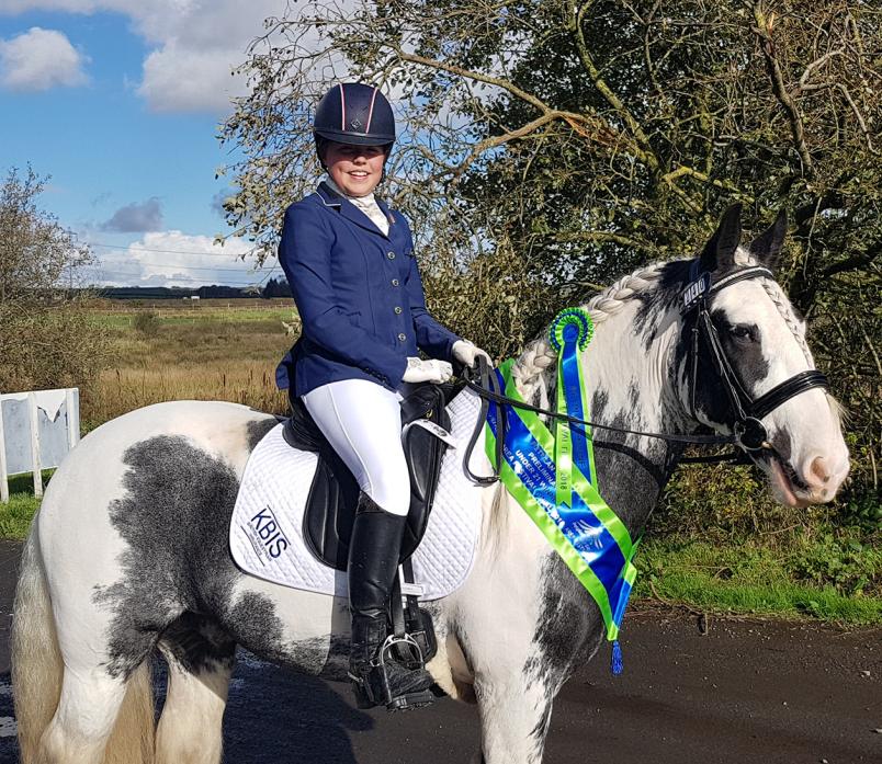 TOP SPOT: Phillipa Sinclair secured her spot in the national dressage championships next year with success in Kilmarnock