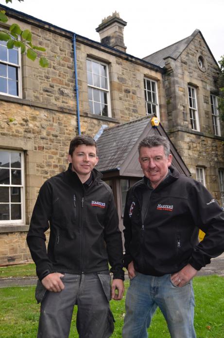 SKILLED TEAM: Father and son team David and Jonny Harper to convert former day hospital into homes