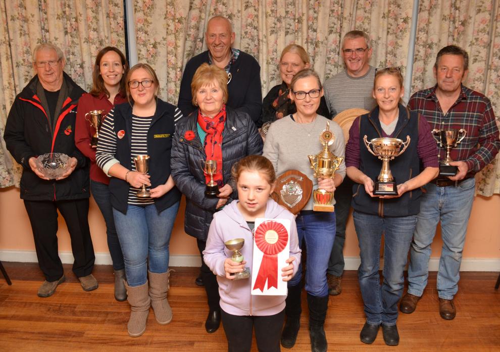 DIDN’T WE DO WELL: The trophy winners from this year’s Middleton-in-Teesdale Chrysanthemum and Vegetable Show