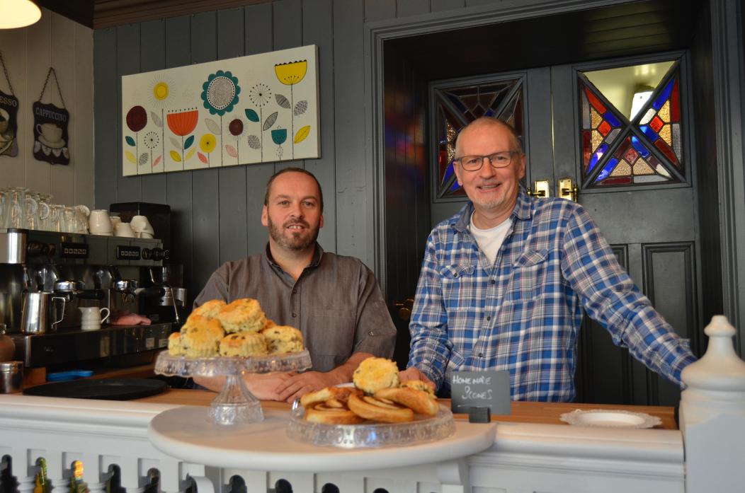 HIGH HOPES: Partners Robert Dunbar and Simon Adamson, the new owners of The Corner Bistro, in Barnard Castle