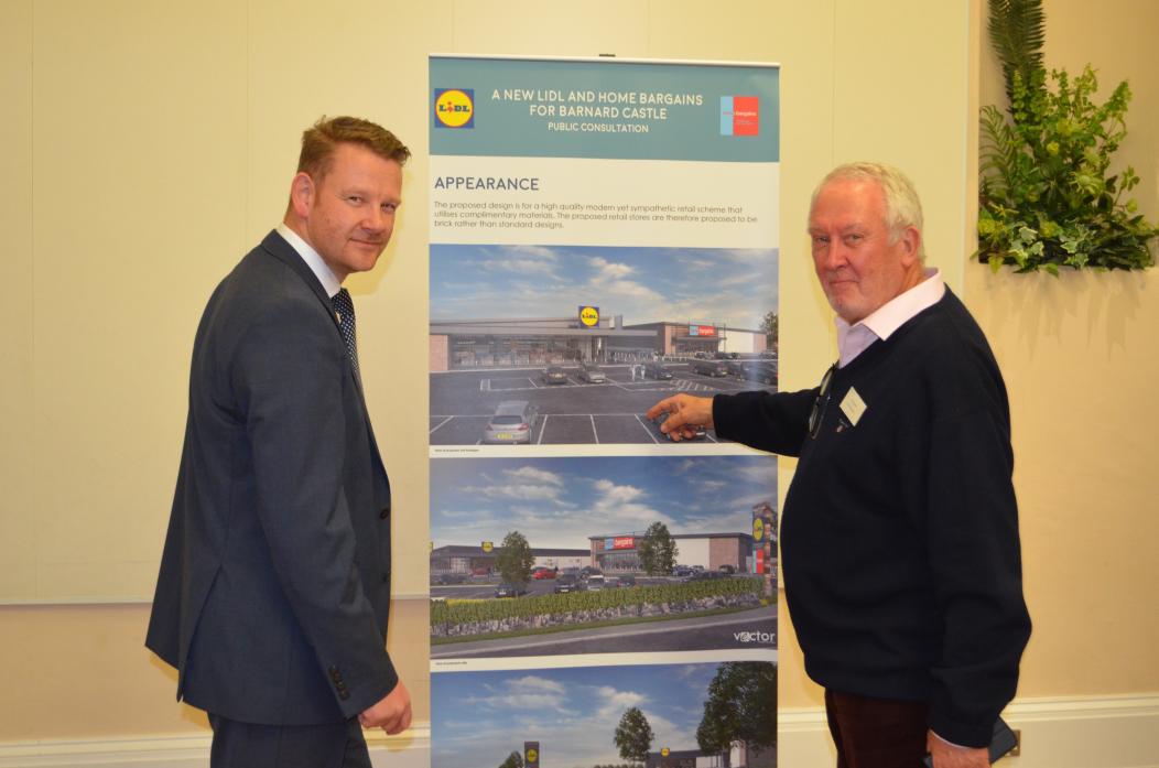 MAJOR SCHEME: Highways consultant Iain Miller and Dan Bramwell, of Bramwell Associates, were on hand at a public consultation to explain the proposals