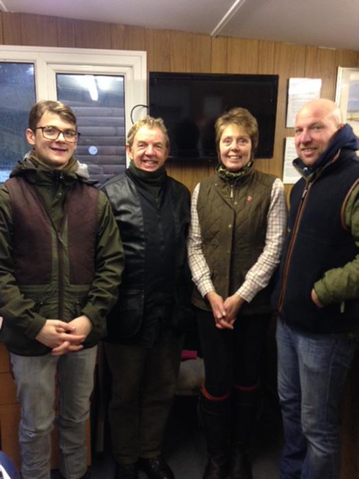 WELL DONE: Course tutor Ann Litchfield with Teesdale Gun Club’s Josh Rayner, Nigel Mitchell and Peter Henderson. Not pictured is the other successful candidate Tony Brittain