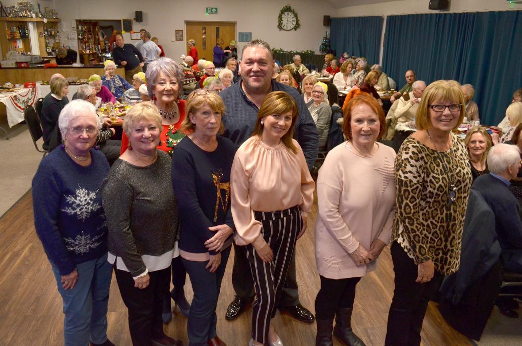 BOWING OUT: Mark Carter and wife Belinda (third right) with the new group of Barnard Castle and Teesdale Social Afternoon organisers Mary Lambert, Pam Ashmore, Barbara Gill, Anne Bell, Janet Cockburn and, rear, Gillian Harle
