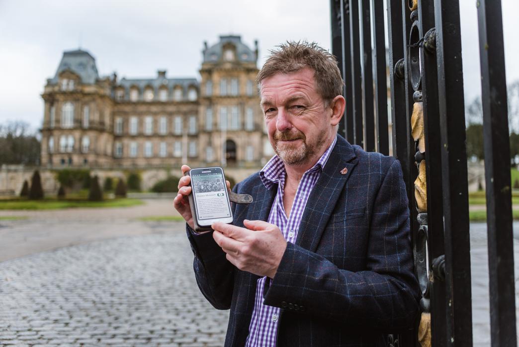 HERITAGE: Geoff Dixon with the history tour phone app