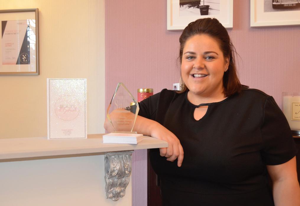 YOU BEAUTY: Gabrielle Haynes is delighted at the response she has received since opening her very own beauty therapy salon in Barnard Castle
