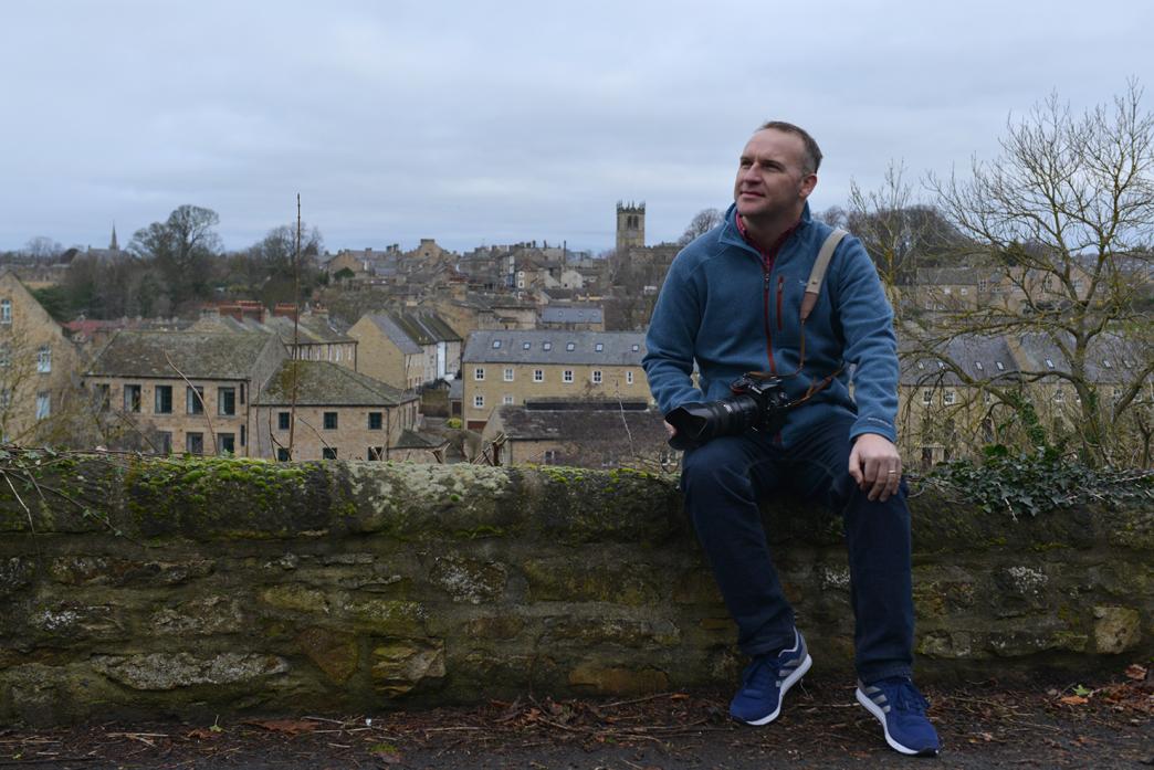 TOP SPOT: Paul Kingston at one of his favourite viewpoints at The Lendings, Barnard Castle