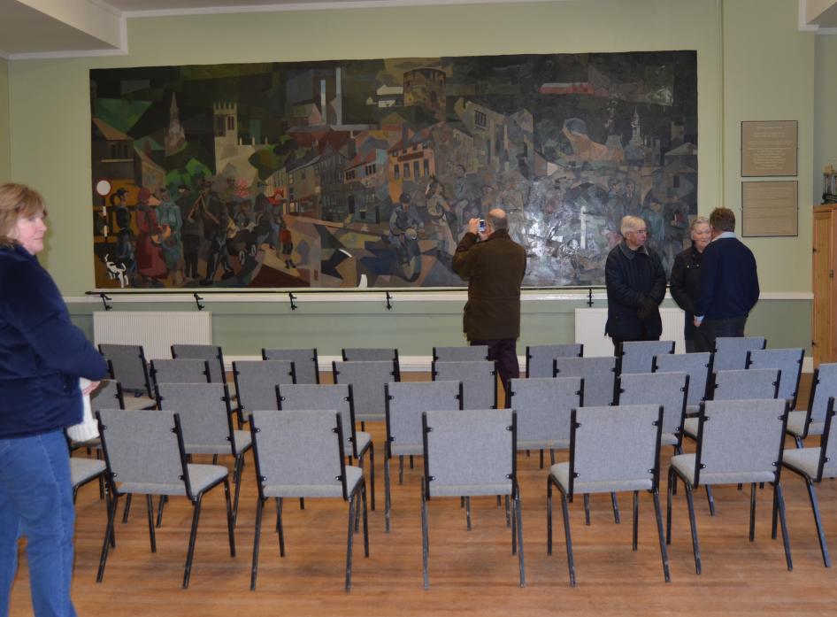 TO BE SAVED? The Pittuck Mural was on shown in all its glory during an open day and meeting