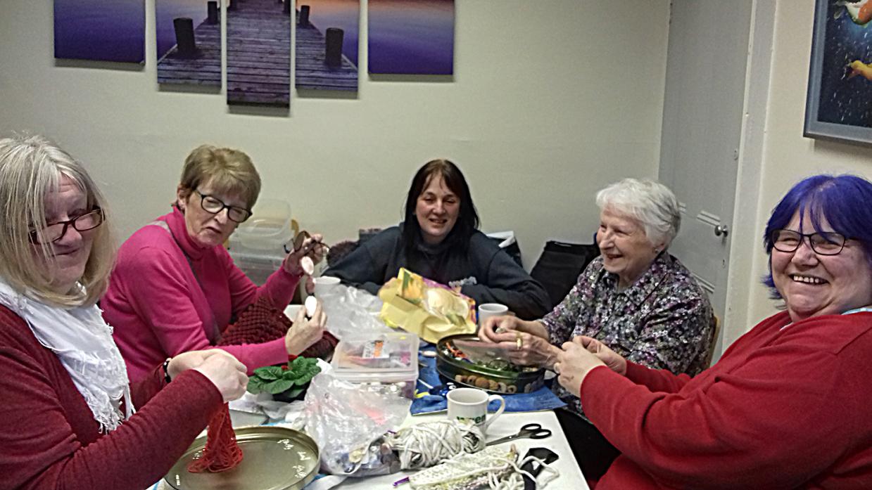 ALL SEWN UP: Members of the volunteer fiddle mat sewing group meet weekly at Teesdale YMCA, in Galgate, Barnard Castle.