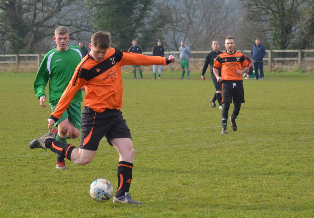 AT THE DOUBLE: Gainford’s Craig Edwards bagged a couple of goals on Sunday