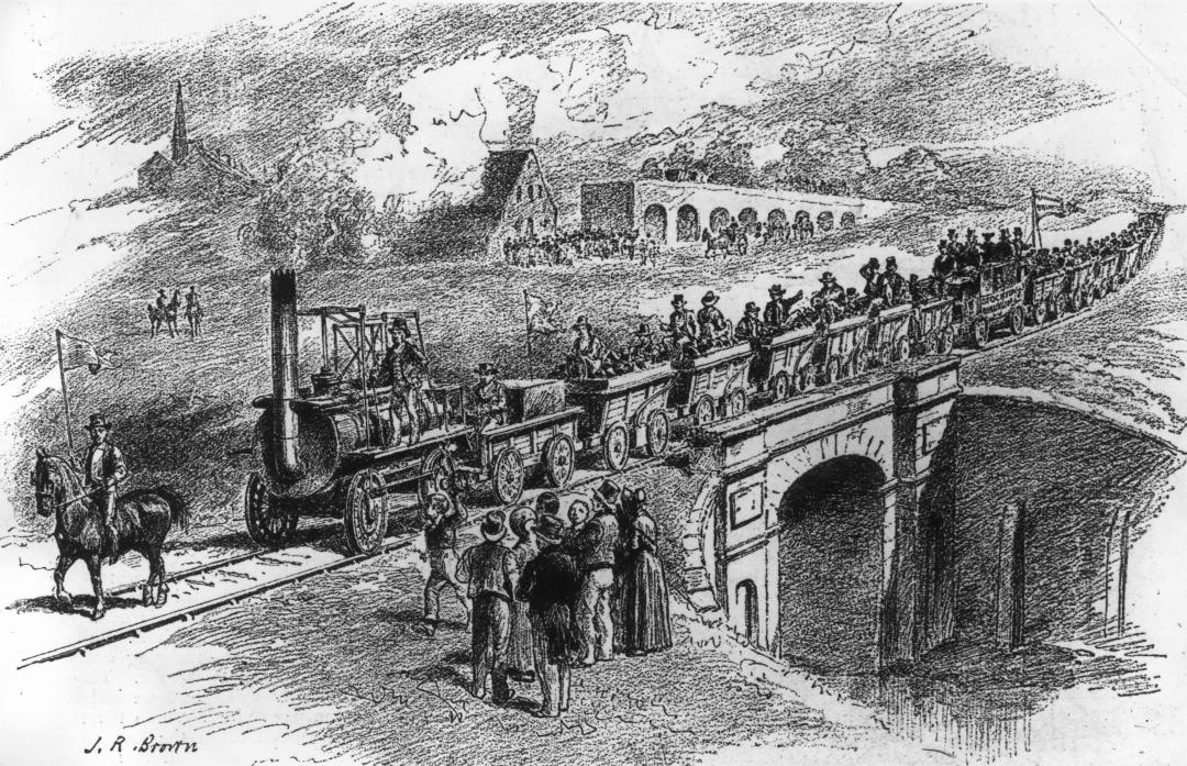 MAKING HISTORY: The opening day of the Stockton to Darlington railway in 1825