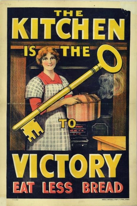 FOOD CAMPAIGN: A British poster from the Great War