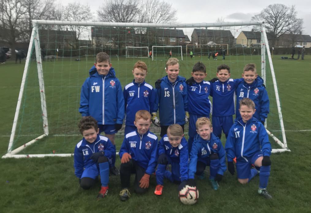 FINAL FIXTURE: Pictured are the Barnard Castle FC U8 team who won through to their league cup final, which will be played at the Middlesbrough FC training ground in May