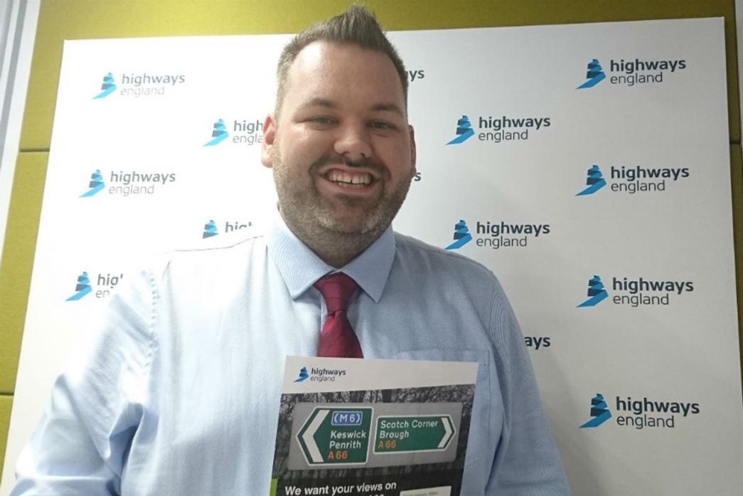 VIEWS SOUGHT: Matt Townsend, Highways England senior project manager for the A66 dualling