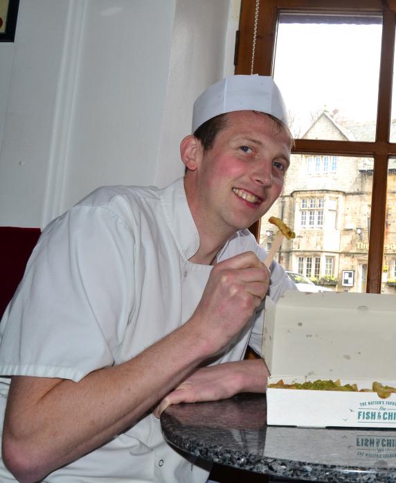 GOING THE EXTRA MILE: David Amsden, owner of Middleton chippy