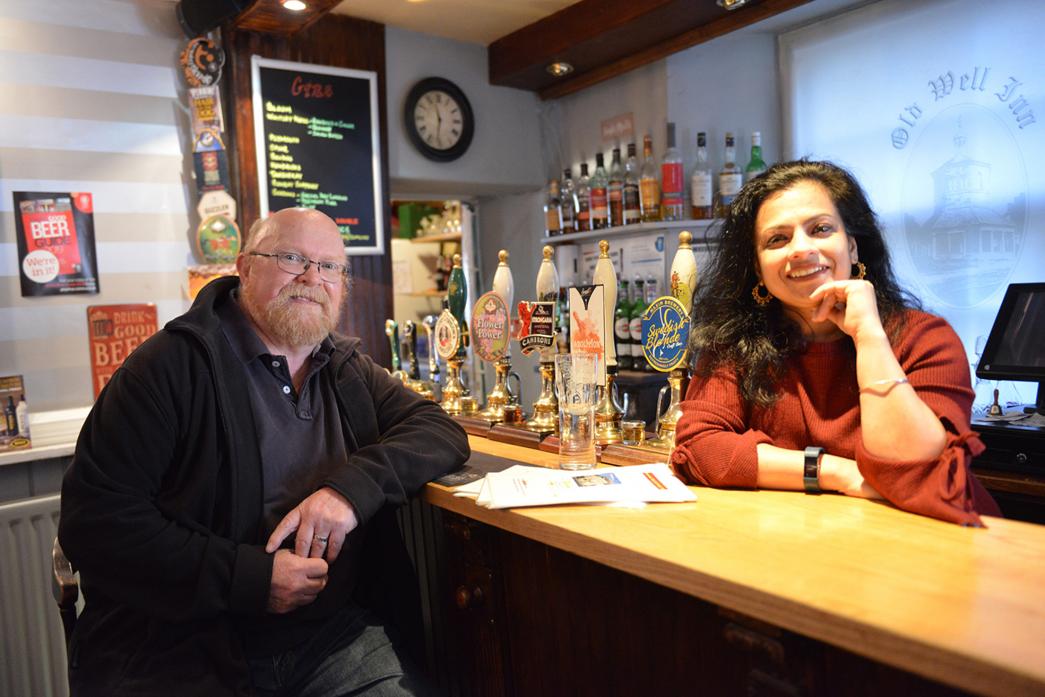 Malcolm Elsbury and Rima Chatterjee discuss plans for the Old Well Inn’s beer and music festival this Easter.