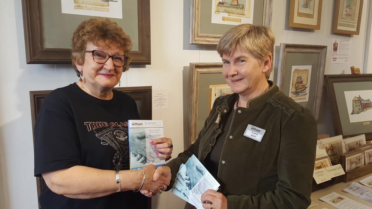 Volunteer Lusia McAnna, left, was among the first to sign up to the new friends scheme at The Witham She is pictured with trustee Nicky Grace.