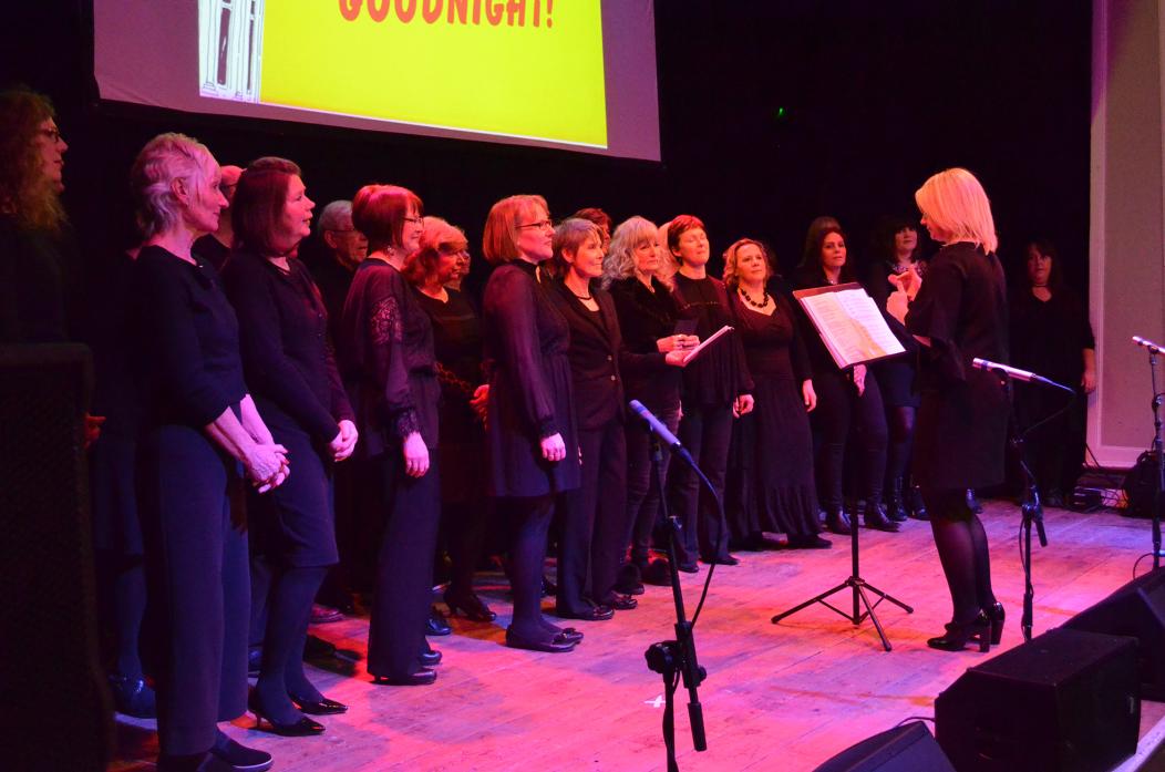 ROUSING FINALE: The Euphoria Choir closed the show in foot-stomping fashion