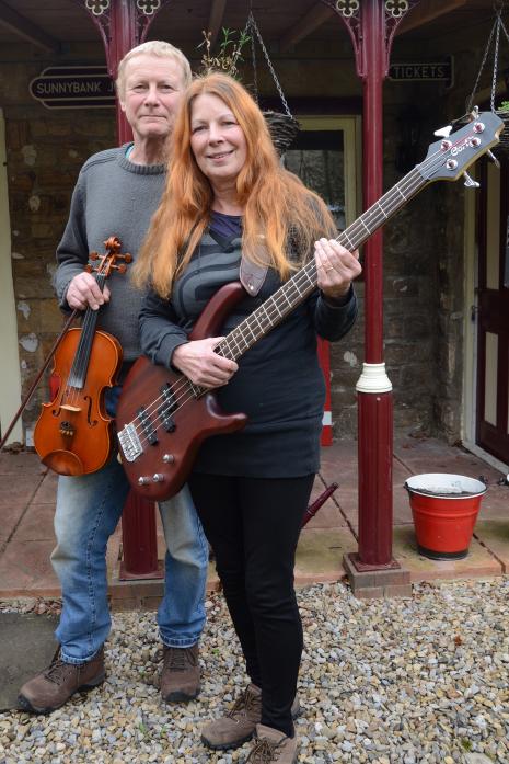 AIR GUITAR: Matt and Sue Francis will be performing in a charity concert at Romaldkirk to raise funds for the air ambulance