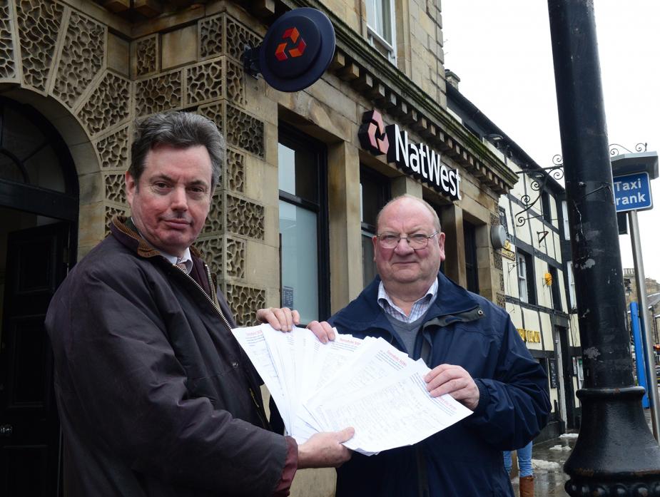 CAMPAIGN: Almost 500 people have signed the petition against the NatWest Bank closure