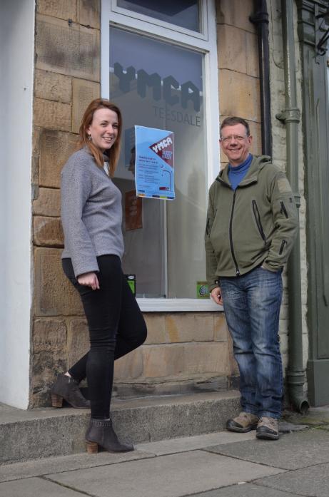 SLEEPING ROUGH: YMCA Teesdale’s operations director Rachel Dyne and volunteer Julian Taylor are trying to raise awareness of youth homelessness