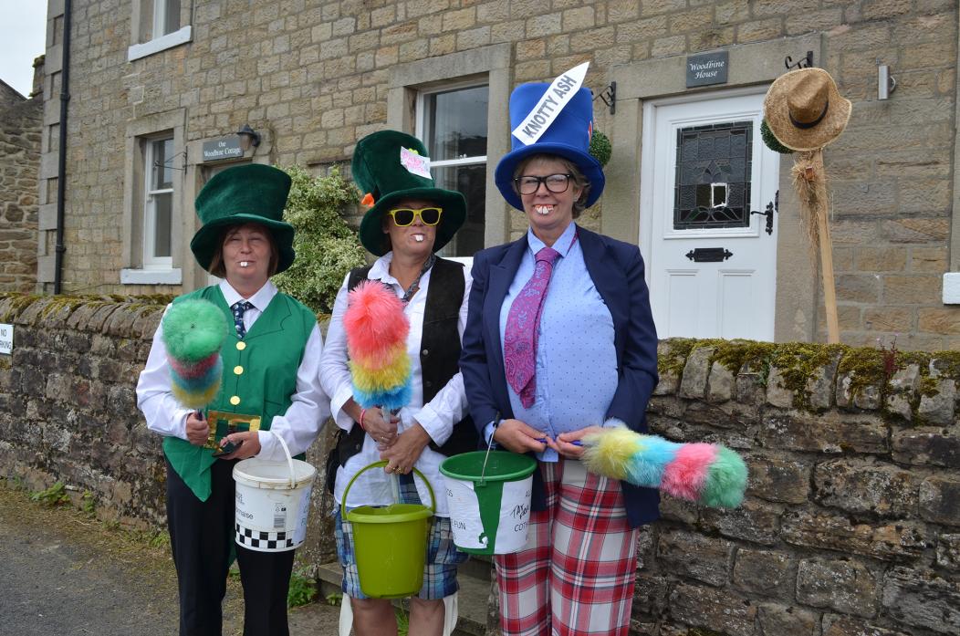 COLOURFUL DAY: Action from last year’s traditional fun and games in the village                             TM pic
