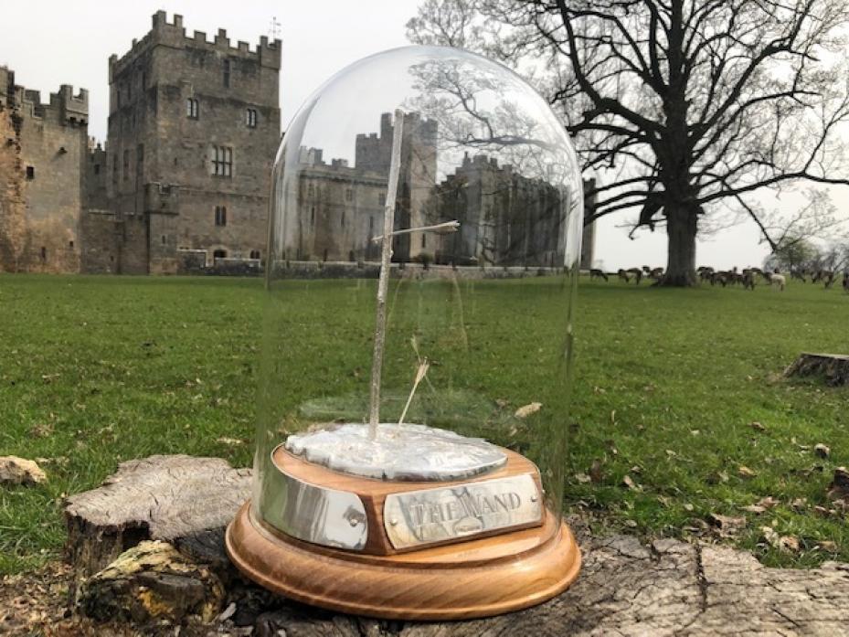 HERITAGE:  The World Wand Championship Trophy in front of Raby Castle