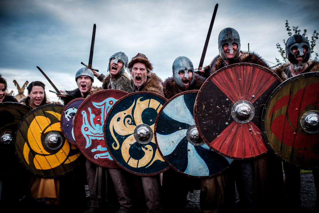 CHARGE! Vikings and knights form an integral part of the 90-minute spectacle