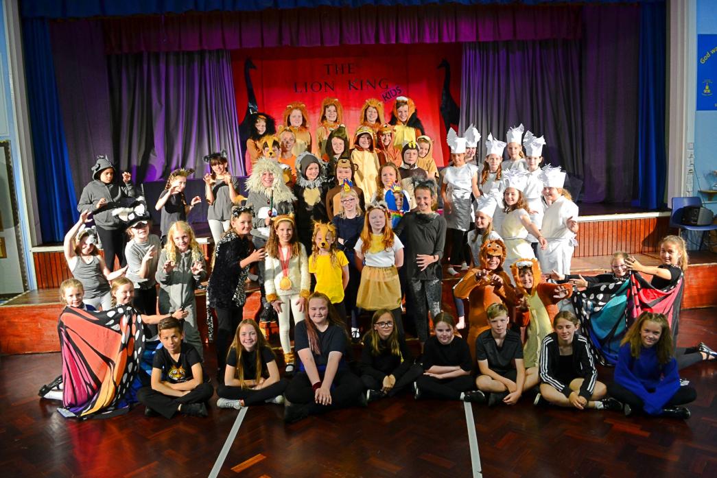 PRIDE OF GREEN LANE: Pupils rehearse before the first of their three performances