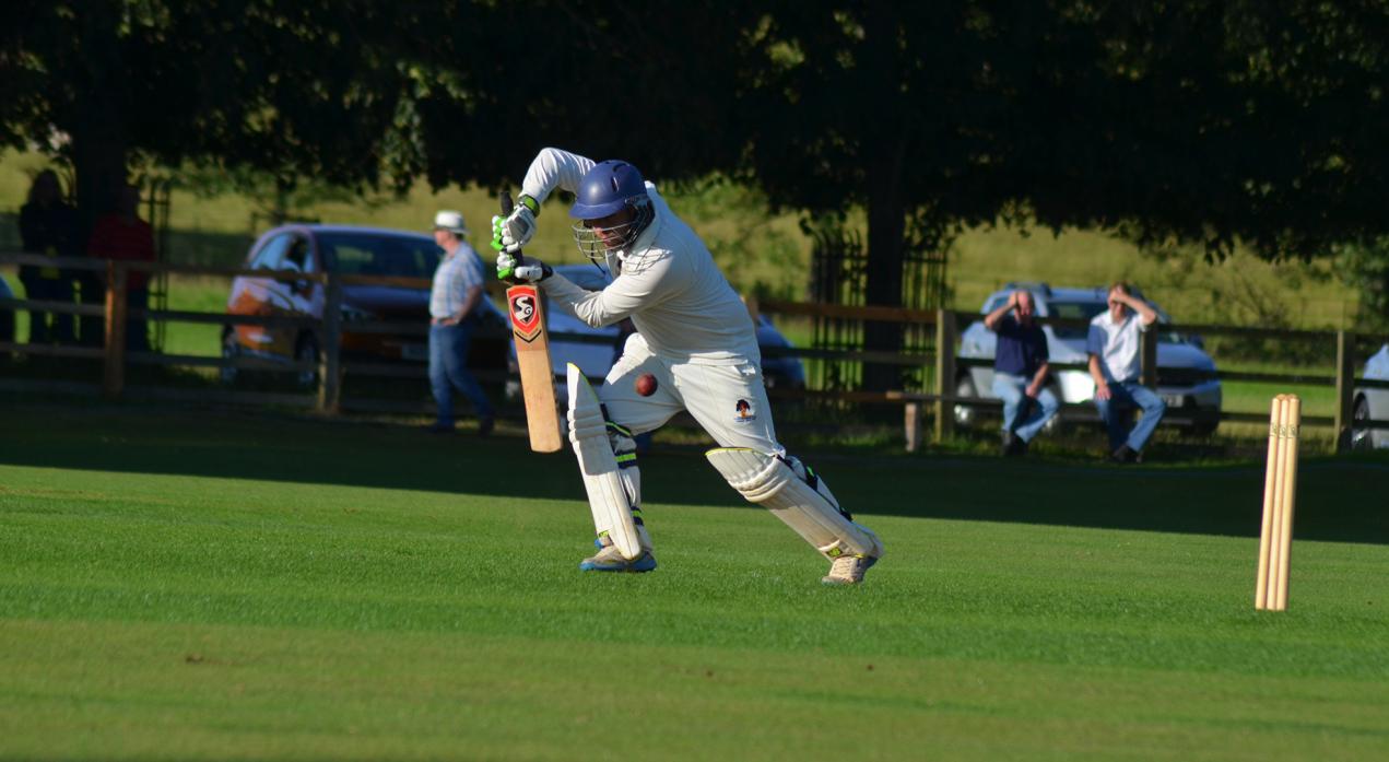 TOP KNOCK: Haughton opener Sam Bainbridge batted through for an unbeaten 58 as his side posted 128 against Raby Castle in the semi final of the Cec Leece Cup