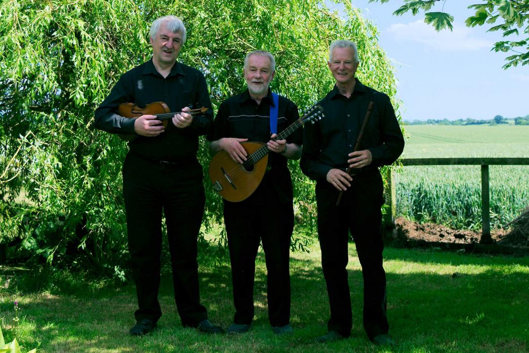FUNDRAISER: High Force folk group, left to right Bernard Haston, John Hunt and Mick Brennan, will perform at a fundraiser for Startforth Community Centre