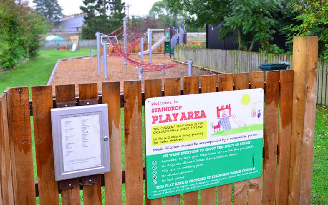 CONCERN: Fears have been voiced that the bark safety surface at Staindrop play area is not up to standard