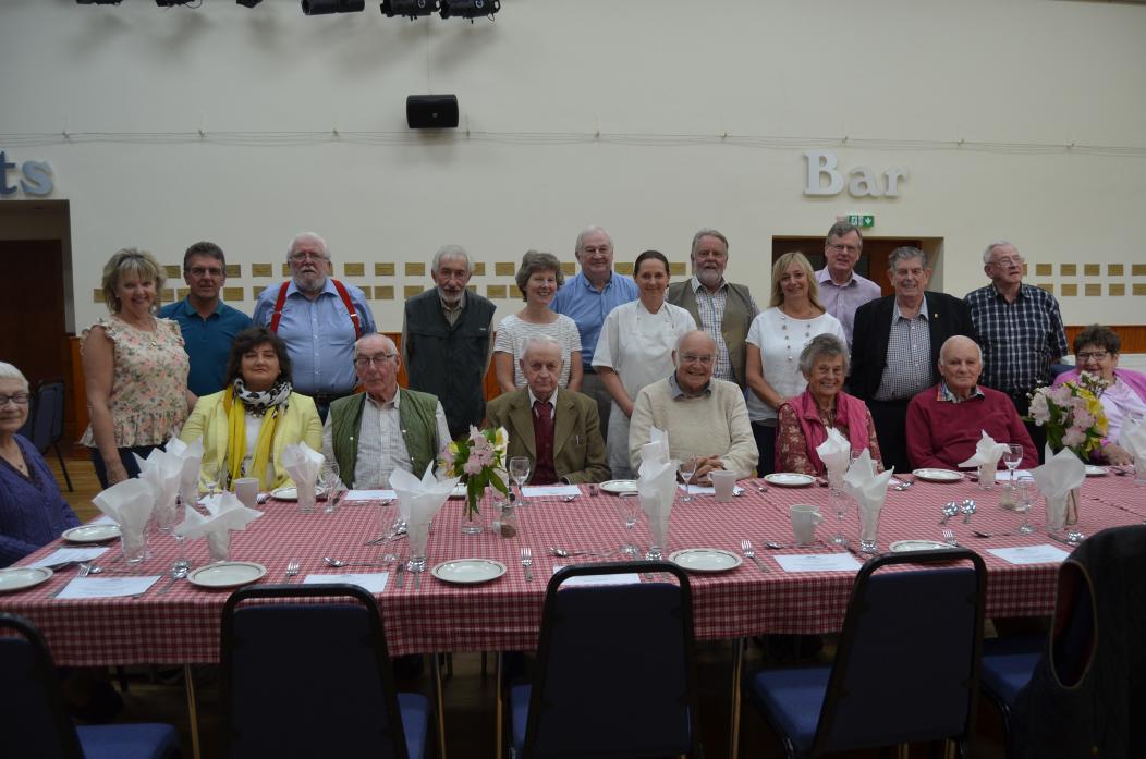 TUCKING IN: Members of Mickleton’s lunch club enjoy their weekly get together as Teesdale Day Clubs prepares to celebrate its 25th anniversary with four special lunches