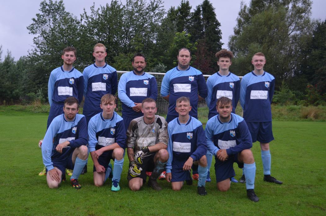 IN ACTION: Middleton-in-Teesdale FC line up before their season opener