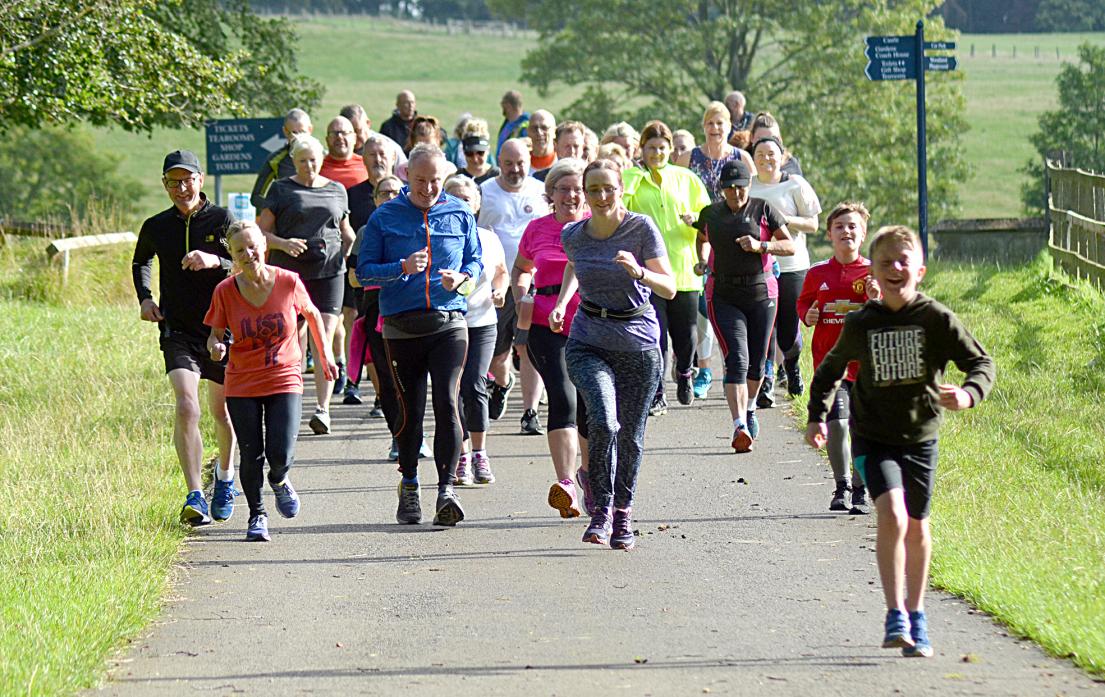AND THEY’RE OFF: Couch to 5k runners set off around the grounds of Raby Castle