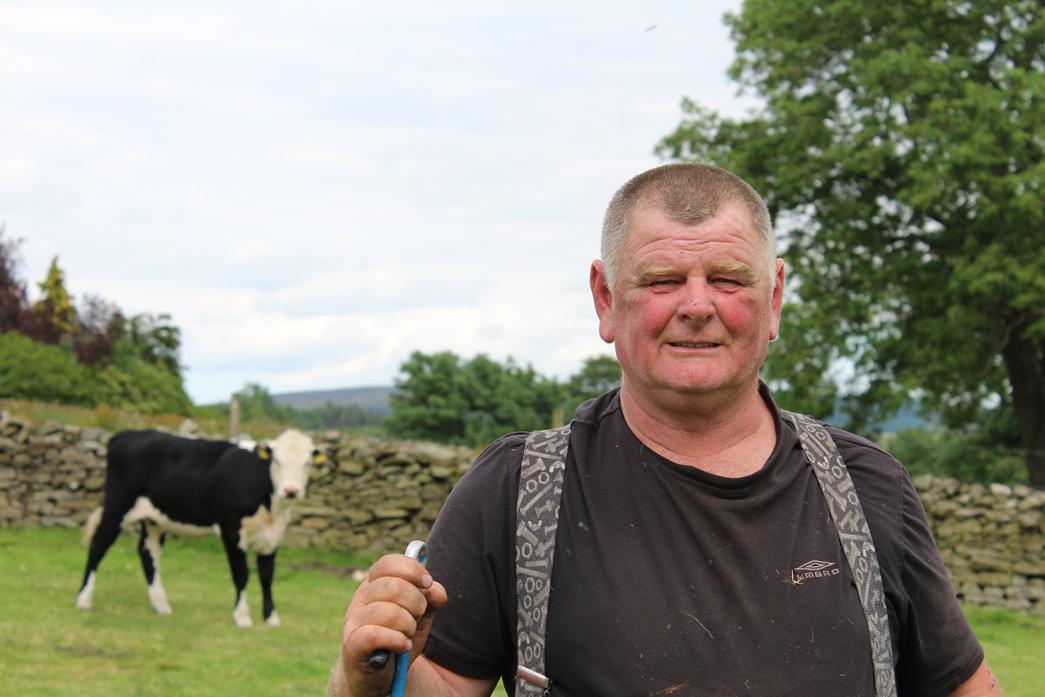 MIXED BAG: Graham Simpson keeps a mix of cattle breeds on his farm near Middleton-in-Teesdale