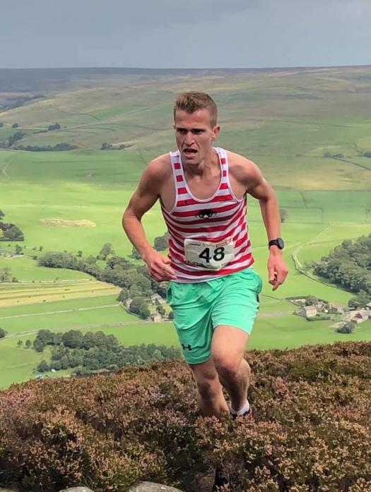 SECOND SPOT: Fell runner Charlie Ing has secured second place in the national fell running championship