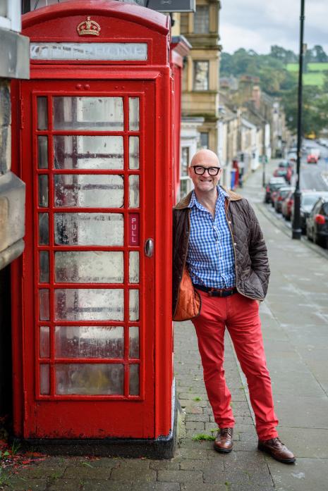 ASKING FOR BACKING: David Harper hopes Barnard Castle will be able to adopt this under used phone box and turn it into an “art box” or a book exchange  		            TM pic