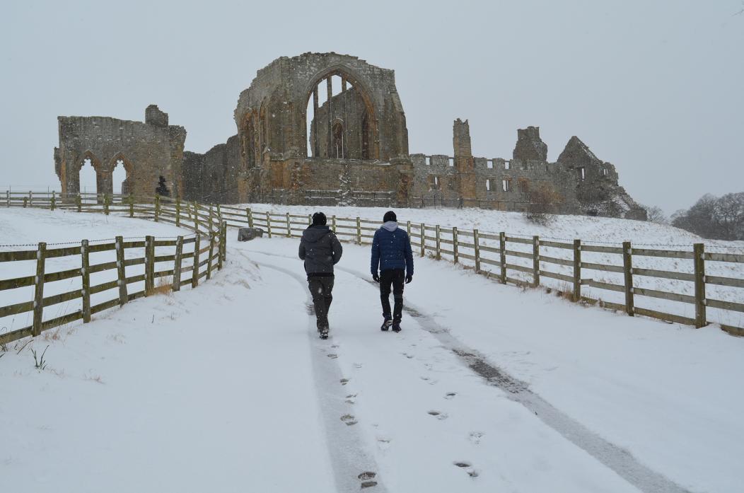 DAY TRIP: These two visitors were heading to the Lakes but only got as far as Barnard Castle, so they headed  to Egglestone Abbey instead