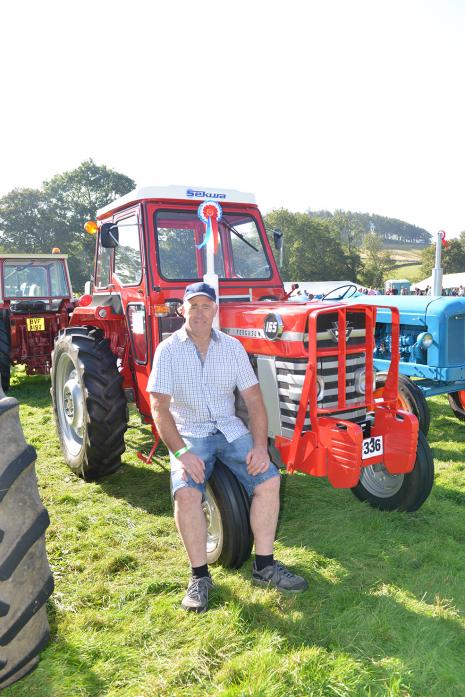 TRACTOR TITLES: George Atkinson of Appleby won the vintage tractor post-1955 category before going on to take the champion vintage tractor title with his self-restored Ferguson 165