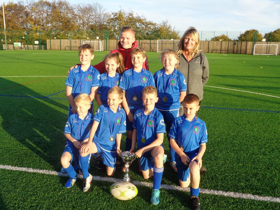 CHAMPIONS: The Copeland Road Primary School tag rugby team which won nine out of nine games