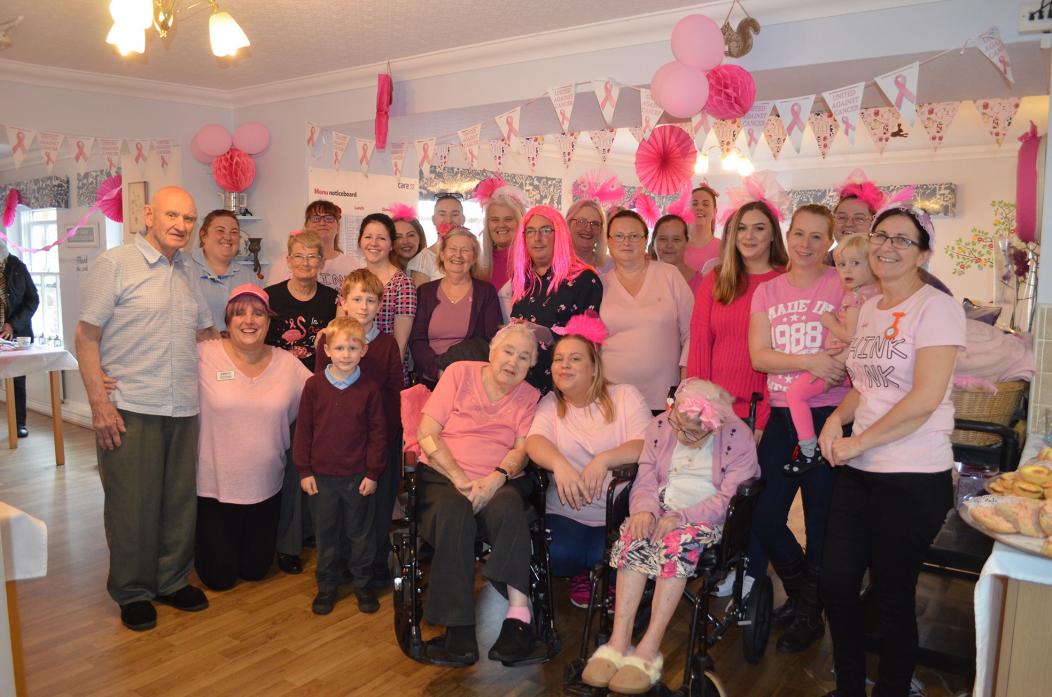 IN THE PINK: A pink-themed party was held in aid of Breast Cancer Research at King’s Court Care Home in Barnard Castle      TM pic