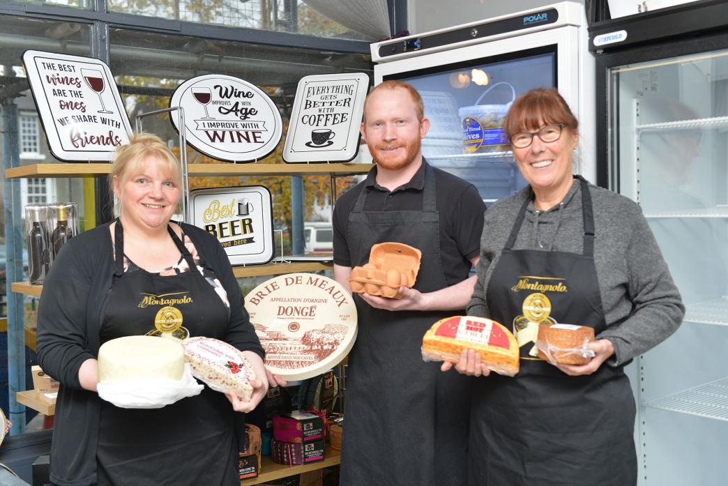 ALL CHANGE: Claire Wolstenholme, Christine Taylour and Scott Woodgate are looking forward to welcoming customers to their new deli which opens this Friday